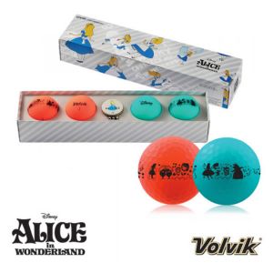 Volvik Vivid Solice Disney Alice in Wonderland Golf Balls Pack