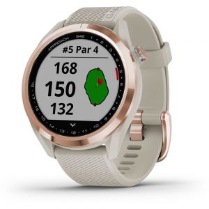 Garmin Approach S42 GPS Golf Watch - Rose Golf - Light Sand Band