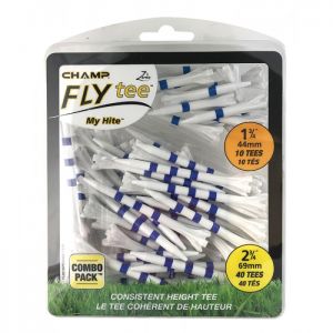 Champ MyHite Fly Tee's Combination Pack - Blue/White - 69mm + 44mm