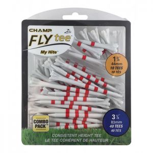 Champ MyHite Fly Tee's Combination Pack - Red/White - 83mm + 44mm
