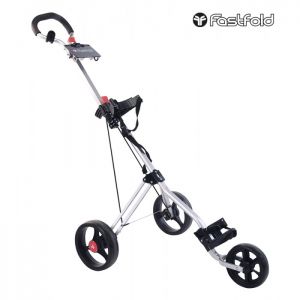 Fastfold Force 3 Wheeled Golf Trolley - Silver