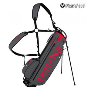 FastFold Endeavour 2 Golf Stand Bag - Charcoal/Red