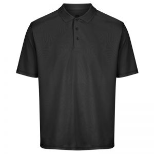 Island Green Essentials Pique Polo Shirt - Black