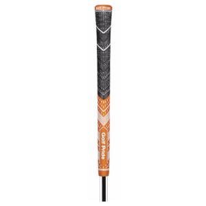 Golf Pride MultiCompound Plus4 Midsize Grip - Dark Orange/White