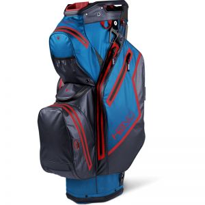 Sun Mountain 2022 H2NO Staff Waterproof Cart Bag - Cobalt/Navy/Red