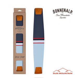 Sun Mountain 2023 Mid Stripe Strap - Frost/Navy/Red