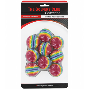 Golfers Club Stripe Practice Ball Pack