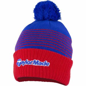 Taylormade Bobble Beanie - Red/Royal @aslangolf