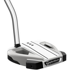 Taylormade Spider EX Platinum/White Single Bend Putter - Profile View @aslangolf