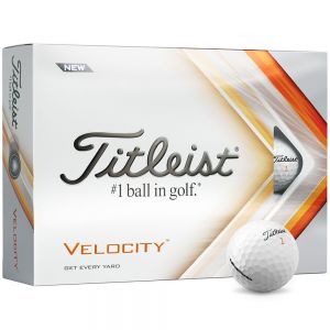 Titleist Velocity Golf Balls - White - Dozen