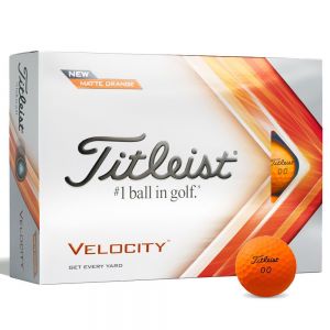 Titleist Velocity Golf Balls - Orange - Dozen