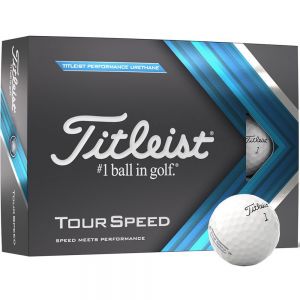 Titleist Tour Speed Golf Balls - White - Dozen