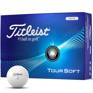 Titleist Tour Soft Golf Balls '24 - White - Dozen 