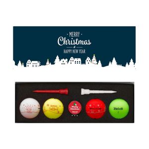 Volvik VIVID Christmas Pack (4 balls, ball marker, x2 tees)