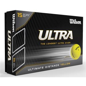 Wilson Ultra Distance Golf Balls (15 Pack - Yellow)
