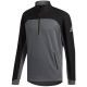 adidas Go-To Adapt 1/4 Zip Sweatshirt - Black/Grey Three @Aslan Golf and Sports