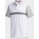 adidas Ultimate 365 3-Stripe Polo - White/Grey 900 @Aslan Golf and Sports