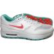Nike Air Max 1 G Golf Shoes - White/Hot Punch-Aurora Green
