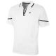 Island Green Zip Placket CoolPass Polo - White IGTS-1655