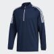 adidas 3 Stripes 1/4 Zip Sweatshirt - Collegiate Navy 1