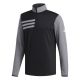 adidas 3-Stripes Competiton 1/4 Zip Golf Sweater - Black