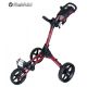 FastFold Kliq 3 Wheel Golf Trolley - Burgundy/Black