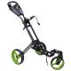 FastFold Trike 360 Golf Push Trolley - Black/Lime