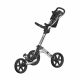FastFold Mission 5.0 3 Wheel Golf Trolley - Silver/Black