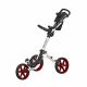FastFold Mission 5.0 3 Wheel Golf Trolley - White/Red