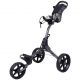 FastFold Scout 3 Wheel Golf Trolley - Charcoal/Black
