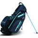 Callaway 2018 Hyper Dry Fusion Stand Bag - Titanium/Black/Neon Blue @Aslan Golf and Sports