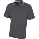 Island Green Essentials Plain Mesh Polo Shirt - Carbon/Black