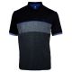 Island Green Essentials UV Colour Block Polo Shirt - Charcoal/Black