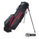 Pro-Tekt Lightweight Golf Stand Bag - Black/Red