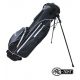 Pro-Tekt Lightweight Golf Stand Bag - Black/White