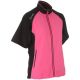 ProQuip Tara Ladies Wind Top - Bright Pink/Black @Aslan Golf And Sports