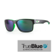 Sundog Default Eyeware - True Blue - Cry Green Matt Black / Smoke Lt Green Mirror
