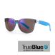 Sundog Fairway Eyeware - TrueBlue - Black-Blue Temple / Smoke Blue Mirror