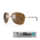 Sundog Freestyle Eyeware - True Blue - Antique Gold / Brown