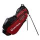 Taylormade FlexTech Waterproof Golf Stand Bag - Black/Charcoal Profile View @aslangolf
