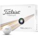 Titleist Velocity Golf Balls '24 - White - Dozen