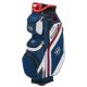 Wilson Golf Exo Cart Bag 2020 - Navy/White/Red