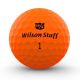 Wilson Staff DX2 Optix Golf Balls - Orange (3 Ball Pack)