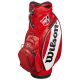 Wilson Golf Staff Pro Tour Bag - Red/White - Front