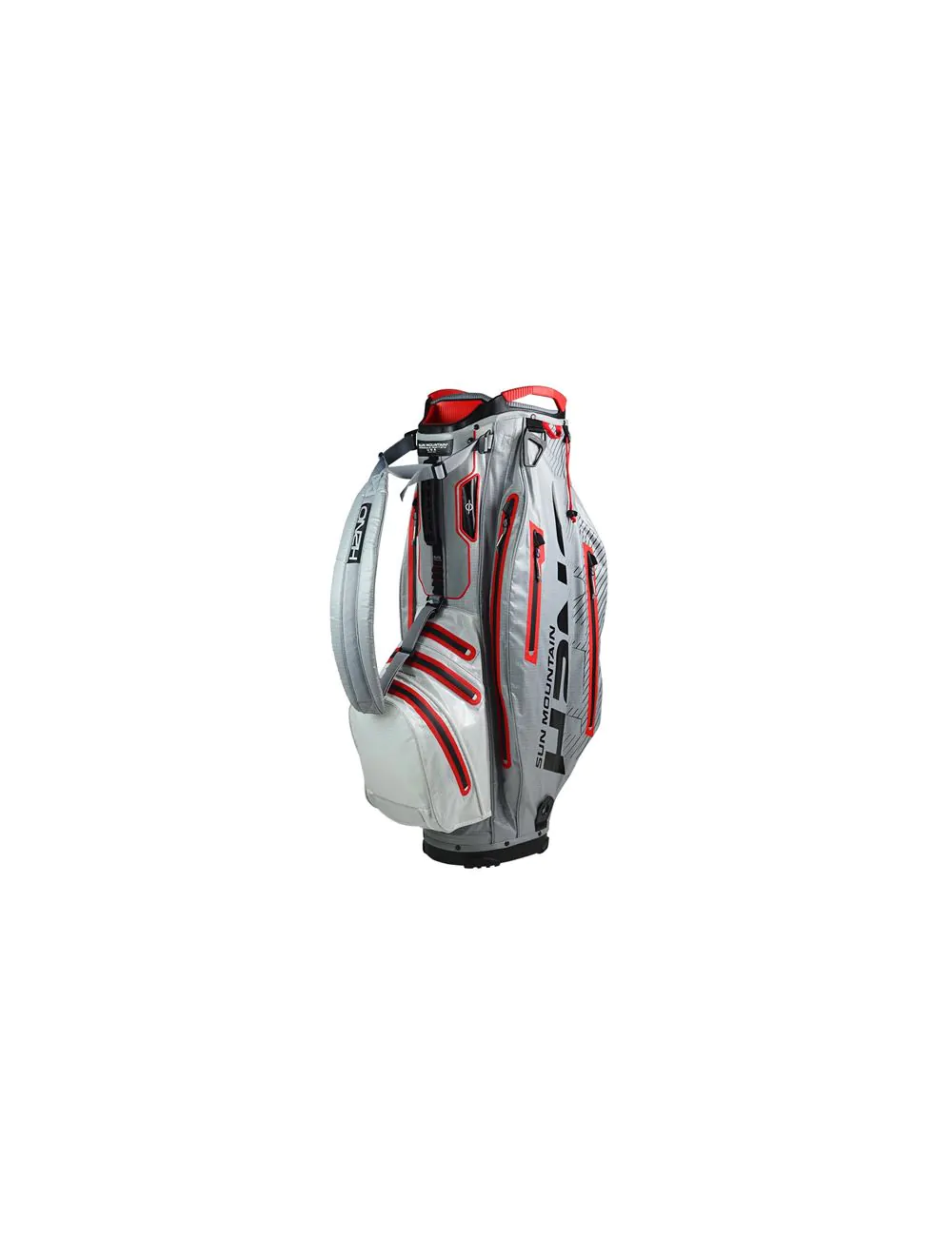 Sun Mountain 2020 H2NO Elite Cart Bag Grey White Red Aslan Golf