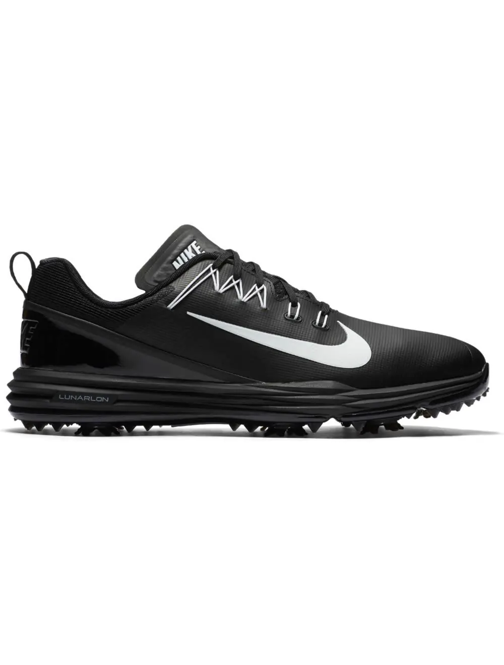 Nike Lunar Command 2 Golf Shoes Wide BLACK WHITE BLACK