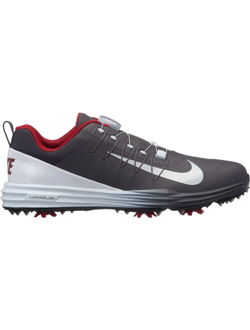 Nike Lunar Command 2 BOA Golf Shoes Thunder Grey Metallic Silver