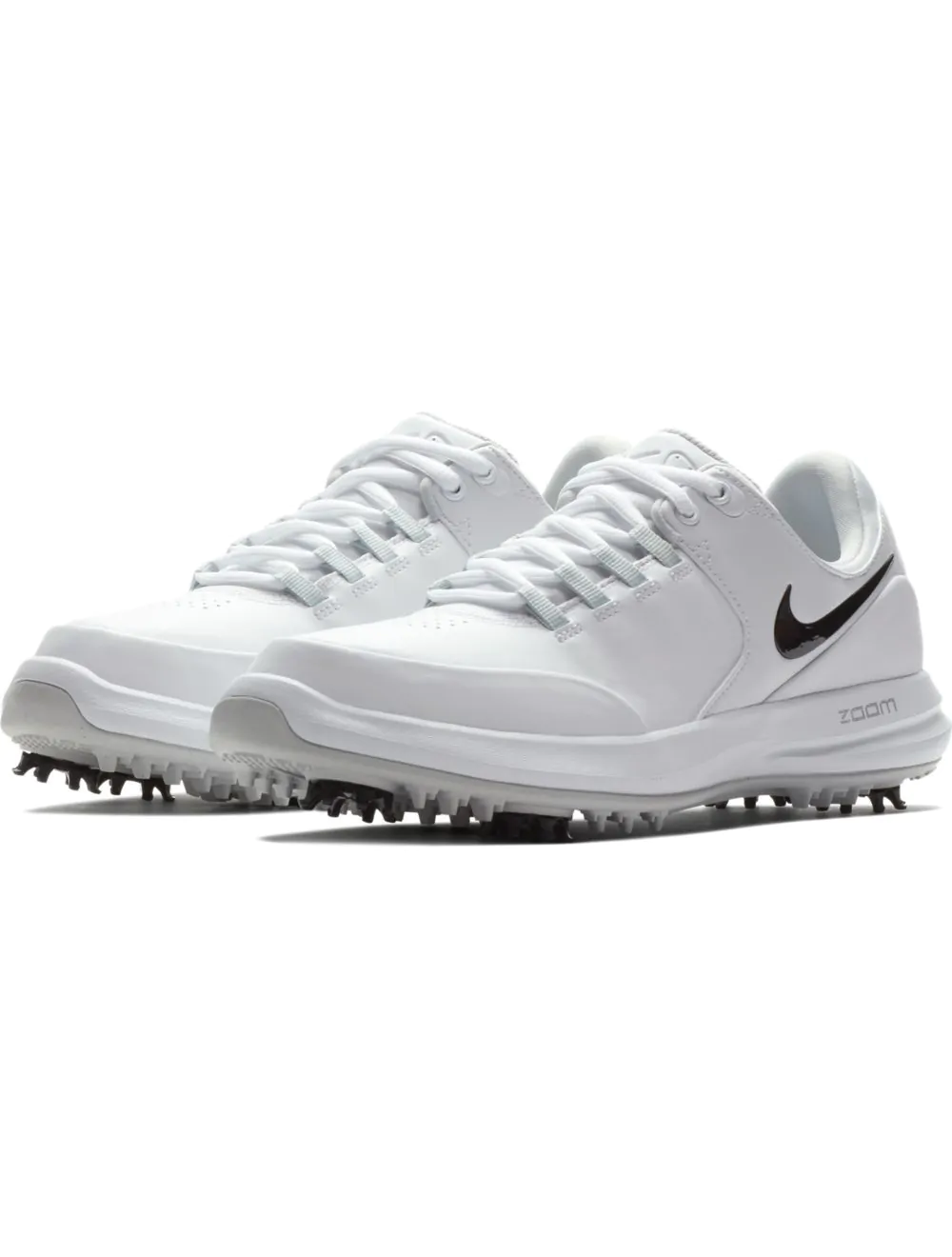 Nike Ladies Air Zoom Accurate Golf Shoes White Black Metallic Silver