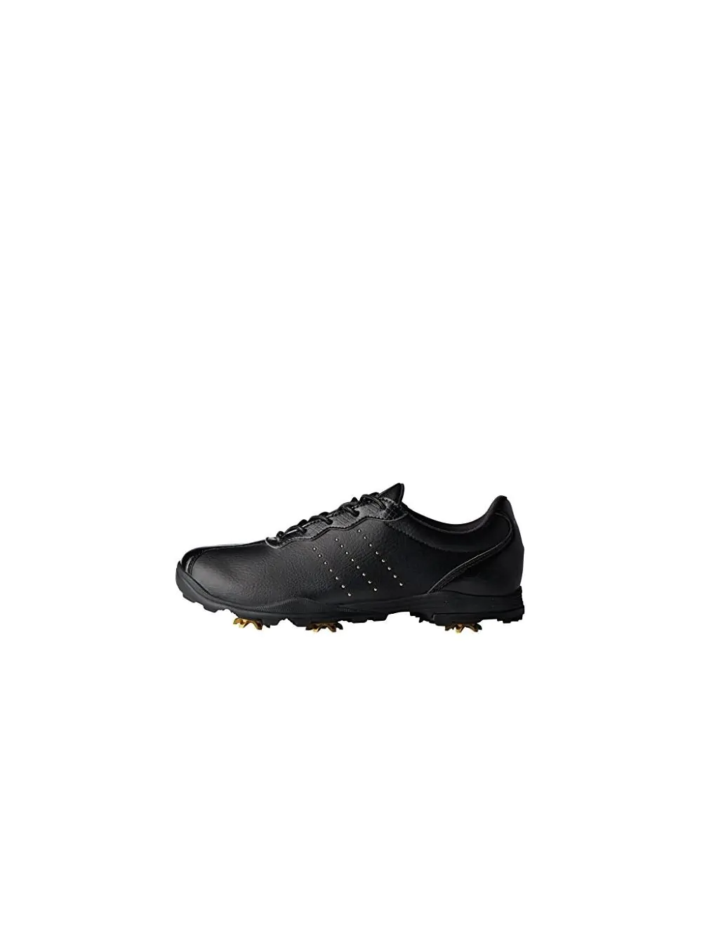 Adidas Womens Adipure DC Golf Shoes Core Black Gold Metallic