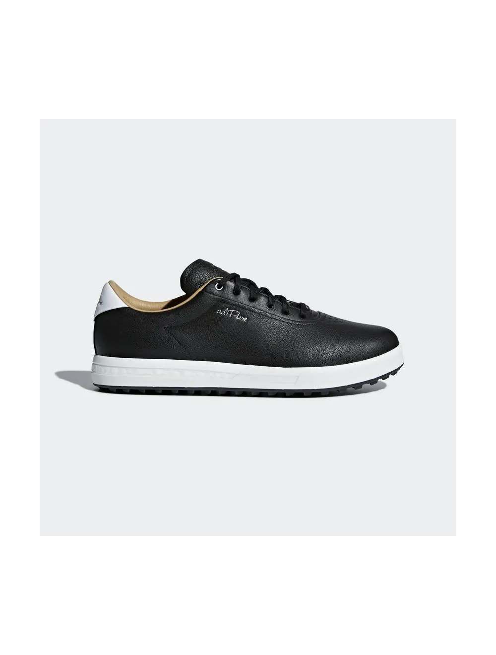 adidas adipure SP Golf Shoes Core Black White Silver Metallic